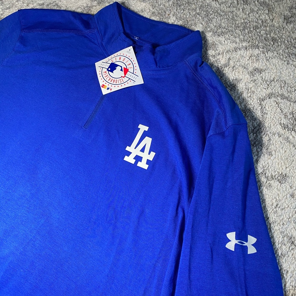 UNDER ARMOUR L. A. DODGERS men royal Blue Size L